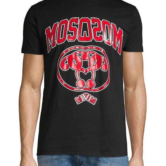 NWT Moschino couture mirror image graphic tee